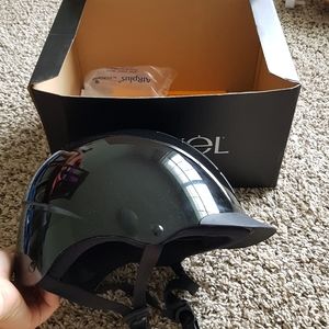 Medium Troxel Black Horse riding cap adjustable